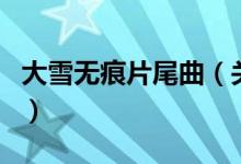 大雪無痕片尾曲（關(guān)于大雪無痕片尾曲的介紹）