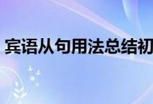 賓語從句用法總結(jié)初中（賓語從句用法總結(jié)）