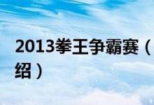 2013拳王爭霸賽（關于2013拳王爭霸賽的介紹）