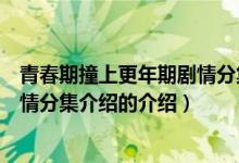 青春期撞上更年期劇情分集介紹（關(guān)于青春期撞上更年期劇情分集介紹的介紹）