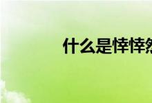 什么是悻悻然（悻悻然解釋）
