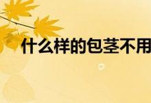 什么樣的包莖不用割（包莖可以不割嗎）
