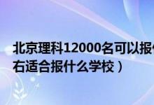 北京理科12000名可以報什么學校（北京高考位次10000左右適合報什么學校）