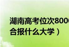 湖南高考位次80000左右推薦什么學(xué)校（適合報(bào)什么大學(xué)）