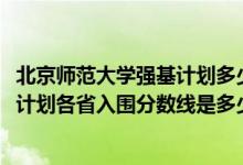 北京師范大學(xué)強基計劃多少分入圍（2022北京師范大學(xué)強基計劃各省入圍分?jǐn)?shù)線是多少）