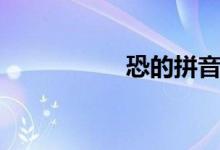 恐的拼音（恐怎么讀）