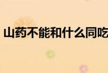 山藥不能和什么同吃（山藥不能和什么同吃）