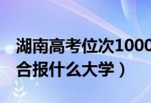 湖南高考位次100000左右推薦什么學(xué)校（適合報(bào)什么大學(xué)）