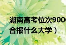 湖南高考位次90000左右推薦什么學(xué)校（適合報(bào)什么大學(xué)）