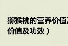 獼猴桃的營養(yǎng)價(jià)值及功效（獼猴桃的6個(gè)營養(yǎng)價(jià)值及功效）