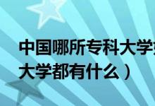 中國哪所?？拼髮W(xué)好（2022中國最好的?？拼髮W(xué)都有什么）