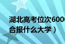 湖北高考位次60000左右推薦什么學(xué)校（適合報(bào)什么大學(xué)）