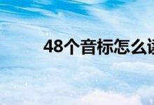 48個(gè)音標(biāo)怎么讀（48個(gè)音標(biāo)如下）