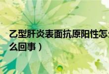 乙型肝炎表面抗原陽(yáng)性怎么出國(guó)（乙型肝炎表面抗原陽(yáng)性怎么回事）