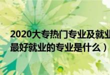 2020大專熱門專業(yè)及就業(yè)前景（2022年上大專學校最熱門最好就業(yè)的專業(yè)是什么）