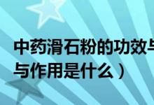 中藥滑石粉的功效與作用（中藥滑石粉的功效與作用是什么）