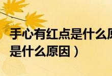 手心有紅點(diǎn)是什么原因不疼不癢（手心有紅點(diǎn)是什么原因）