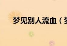夢(mèng)見(jiàn)別人流血（夢(mèng)見(jiàn)別人流血的意思）