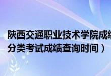 陜西交通職業(yè)技術(shù)學(xué)院成績單（2018陜西交通職業(yè)技術(shù)學(xué)院分類考試成績查詢時(shí)間）