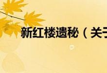 新紅樓遺秘（關(guān)于新紅樓遺秘的介紹）