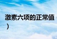 激素六項的正常值（激素六項的正常值是多少）