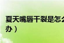夏天嘴唇干裂是怎么恢復（夏天嘴唇干裂怎么辦）