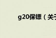 g20保鏢（關(guān)于g20保鏢的介紹）