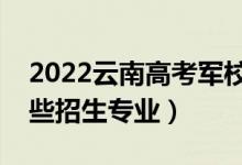 2022云南高考軍校補(bǔ)填志愿招生計(jì)劃（有哪些招生專業(yè)）