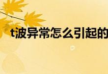 t波異常怎么引起的(t波異常是怎么回事)