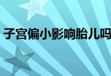 子宮偏小影響胎兒嗎（子宮偏小影響懷孕嗎）