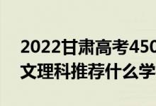2022甘肅高考450-460分推薦上什么大學（文理科推薦什么學校）