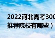 2022河北高考300-310分適合上什么?？疲ㄍ扑]院校有哪些）
