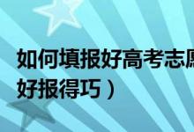 如何填報(bào)好高考志愿（高考志愿怎樣才能填得好報(bào)得巧）