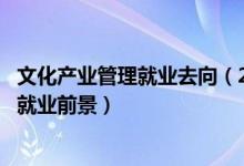 文化產(chǎn)業(yè)管理就業(yè)去向（2022文化產(chǎn)業(yè)管理專業(yè)就業(yè)方向與就業(yè)前景）