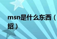 msn是什么東西（關于msn是什么東西的介紹）