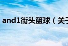 and1街頭籃球（關于and1街頭籃球的介紹）