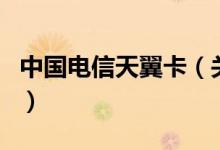 中國電信天翼卡（關(guān)于中國電信天翼卡的介紹）