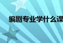 編劇專業(yè)學什么課程（編劇專業(yè)學什么）