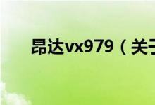 昂達(dá)vx979（關(guān)于昂達(dá)vx979的介紹）