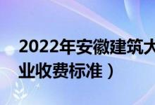 2022年安徽建筑大學(xué)學(xué)費(fèi)多少錢(qián)（一年各專業(yè)收費(fèi)標(biāo)準(zhǔn)）