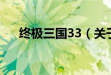 終極三國(guó)33（關(guān)于終極三國(guó)33的介紹）