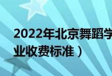 2022年北京舞蹈學(xué)院學(xué)費(fèi)多少錢（一年各專業(yè)收費(fèi)標(biāo)準(zhǔn)）