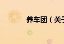 養(yǎng)車團(tuán)（關(guān)于養(yǎng)車團(tuán)的介紹）