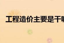 工程造價主要是干嘛的（工程造價的簡介）