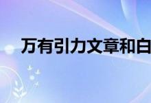 萬(wàn)有引力文章和白百何（萬(wàn)有引力劇情）