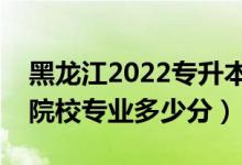 黑龍江2022專(zhuān)升本征集志愿投檔分?jǐn)?shù)線(xiàn)（各院校專(zhuān)業(yè)多少分）