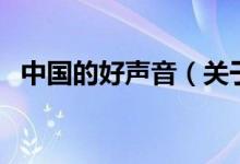 中國(guó)的好聲音（關(guān)于中國(guó)的好聲音的介紹）