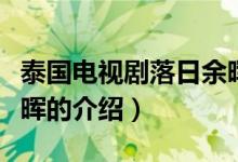 泰國(guó)電視劇落日余暉（關(guān)于泰國(guó)電視劇落日余暉的介紹）