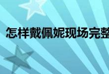 怎樣戴佩妮現(xiàn)場(chǎng)完整版（怎樣 戴佩妮 歌詞）
