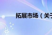 拓展市場（關于拓展市場的介紹）